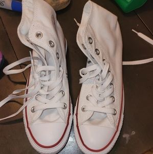 High top white conversation never worn